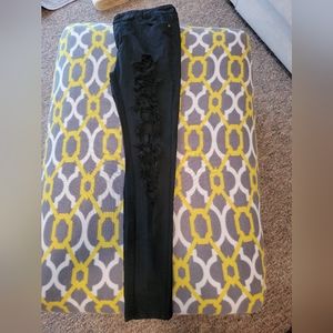 Large black jeggings